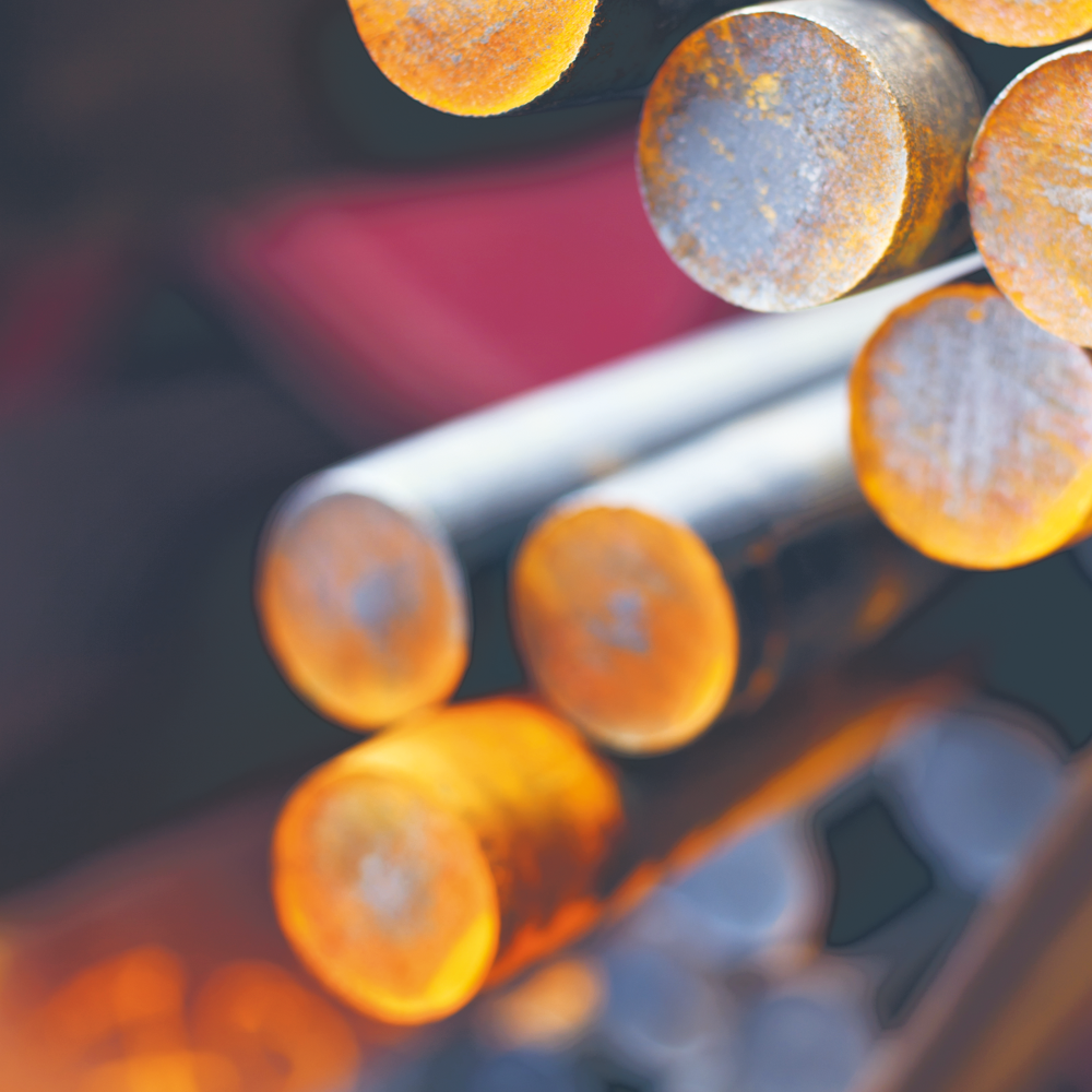 Metal rods